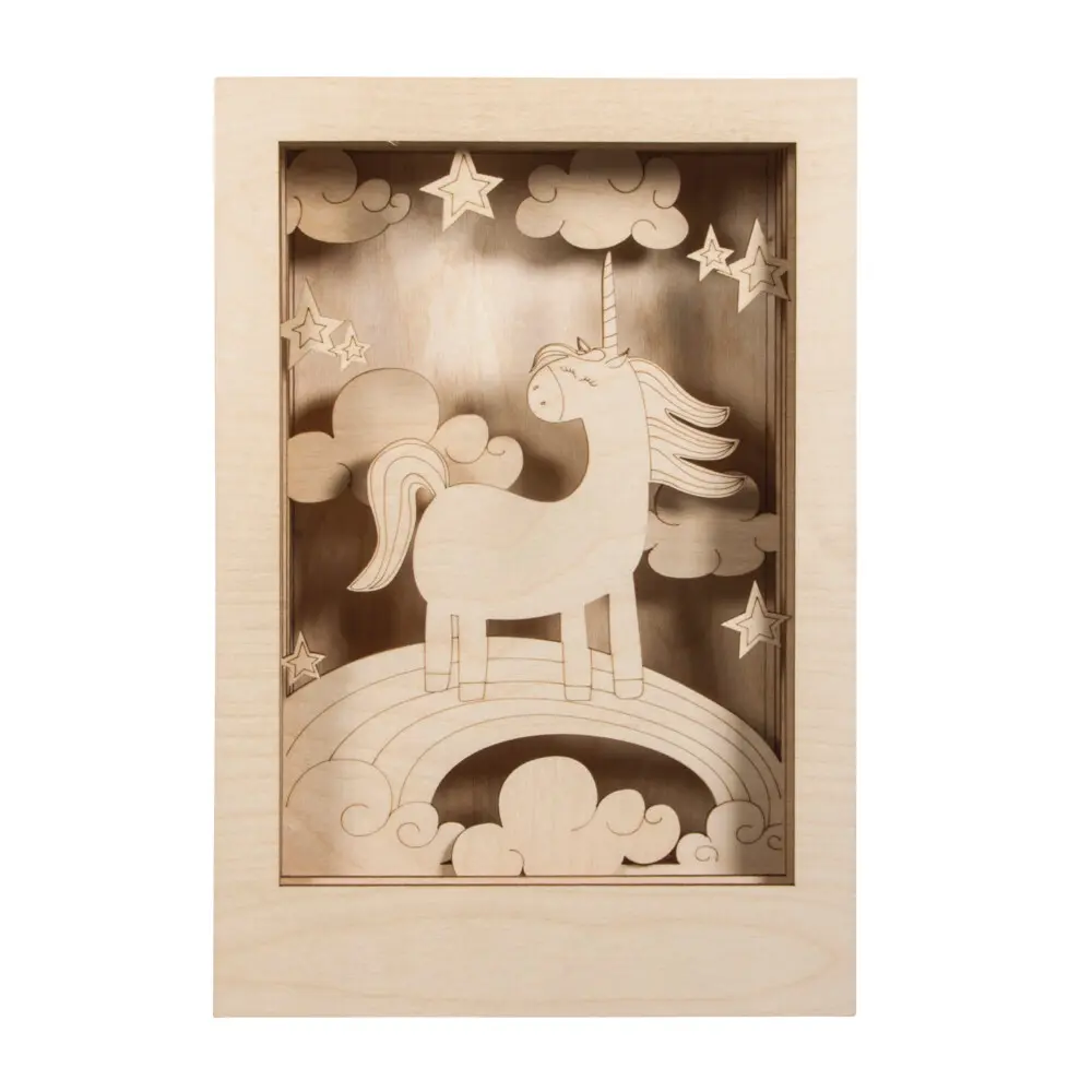 3Д дрвен сет „Еднорог“ thumb 3