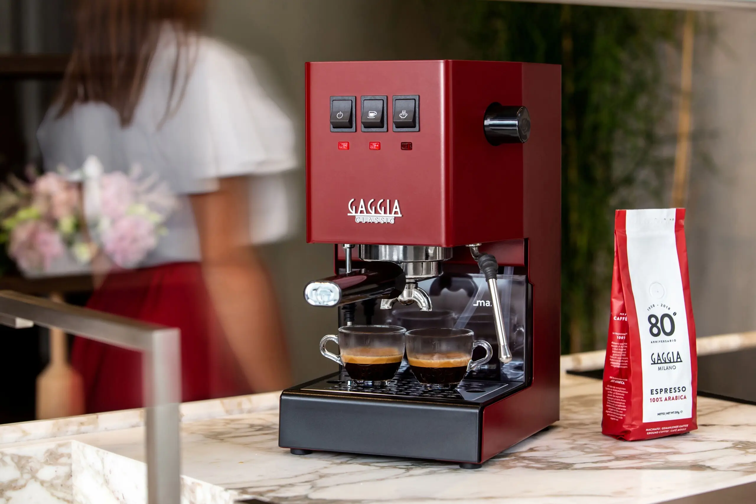 КАФЕМАТ GAGGIA CLASSIC E24 - cherry red thumb 2