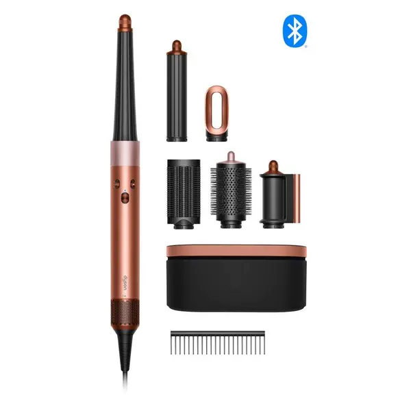 DYSON AMBER SILK/PINK CHAMPAGNE STRAIGHT + WAVY LIMITED EDITITON Airwrap i.d 123682