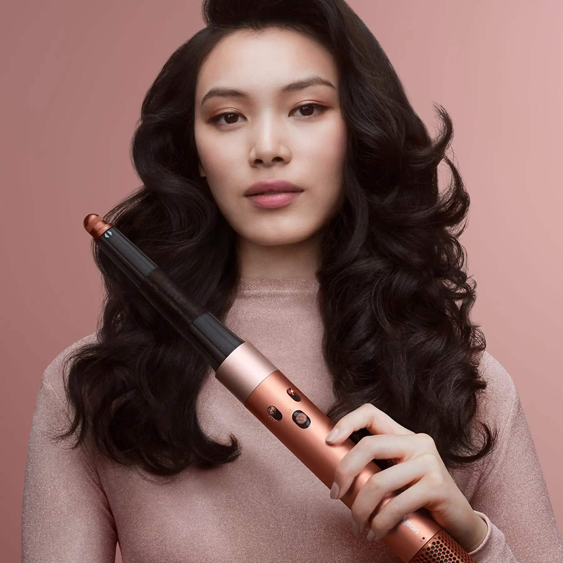 DYSON AMBER SILK/PINK CHAMPAGNE STRAIGHT + WAVY LIMITED EDITITON Airwrap i.d 123682 thumb 4