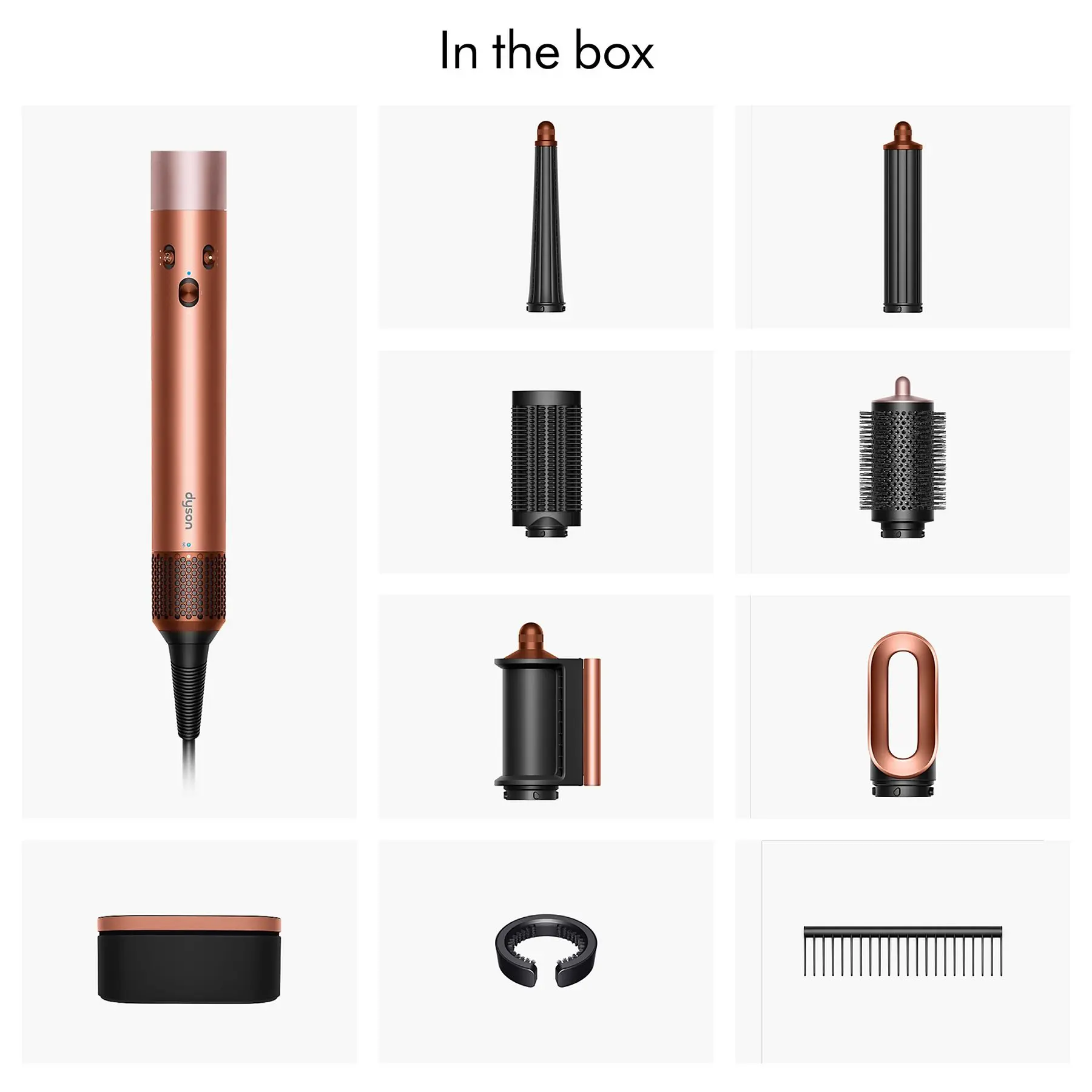 DYSON AMBER SILK/PINK CHAMPAGNE STRAIGHT + WAVY LIMITED EDITITON Airwrap i.d 123682 thumb 3
