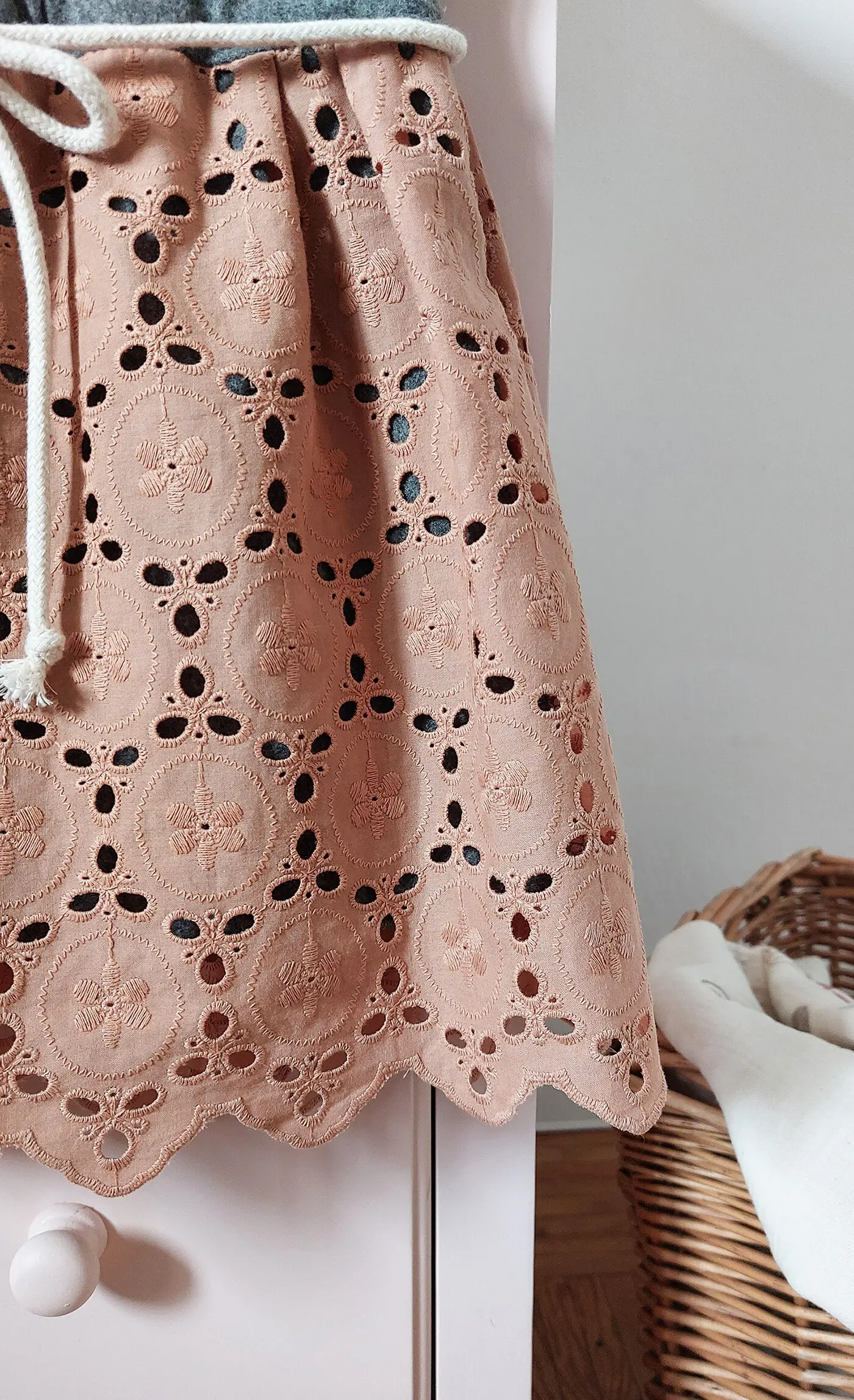 Skirt with cotton lace thumb 3