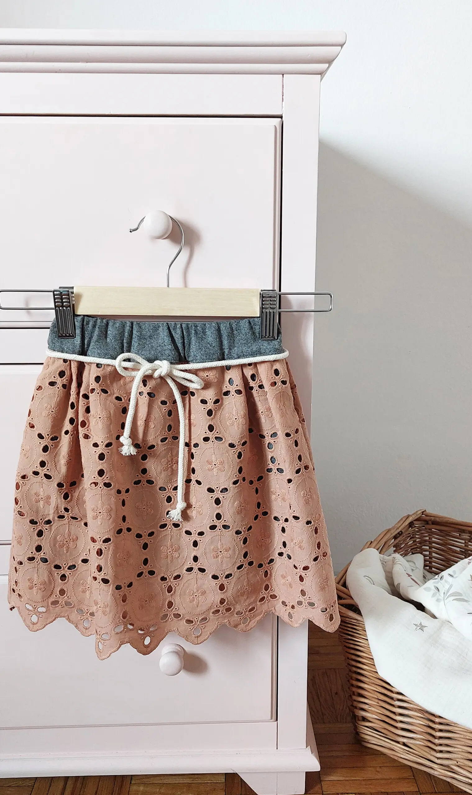 Skirt with cotton lace thumb 1