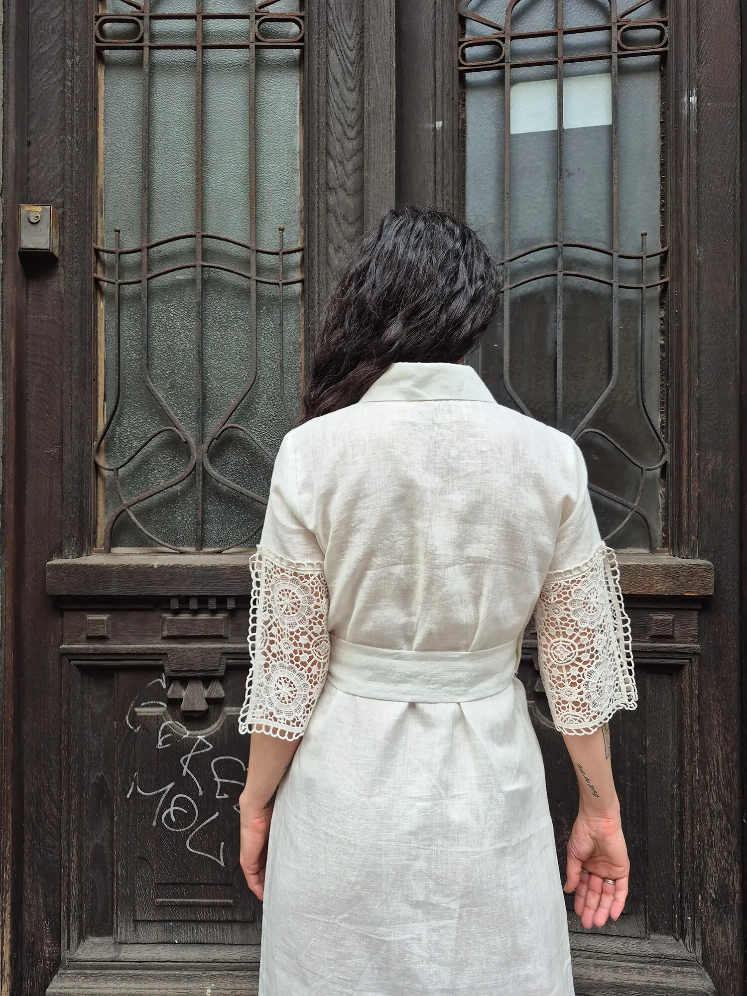 SHIRT/DRESS with cotton lace thumb 2