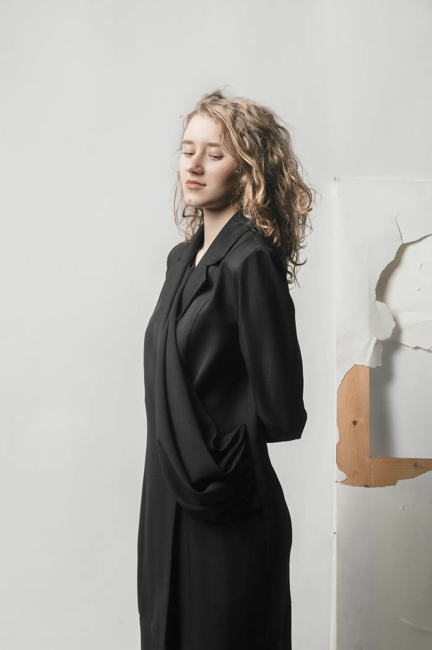 Blazer Dress With Scarf thumb 4