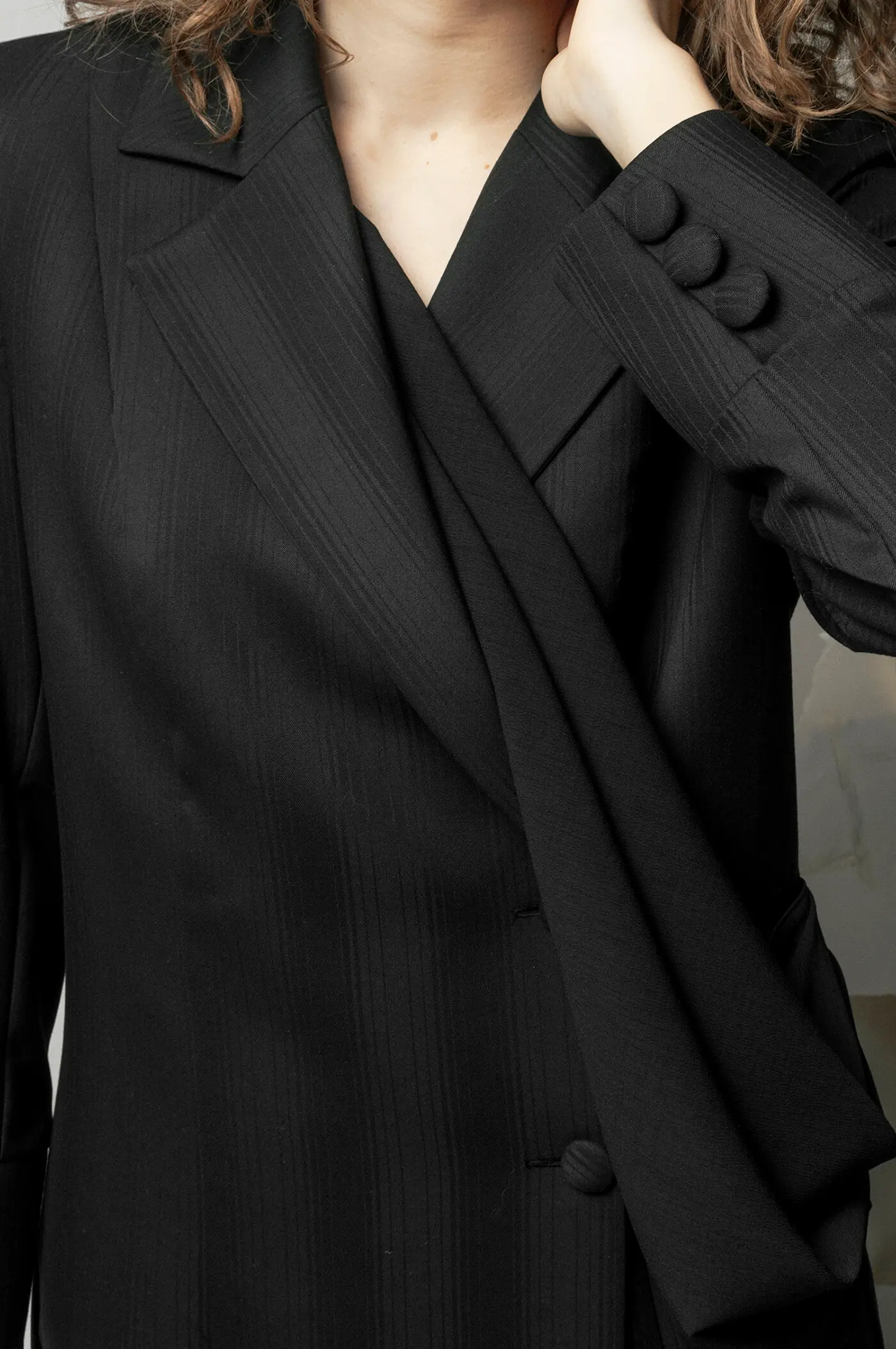 Blazer Dress With Scarf thumb 3