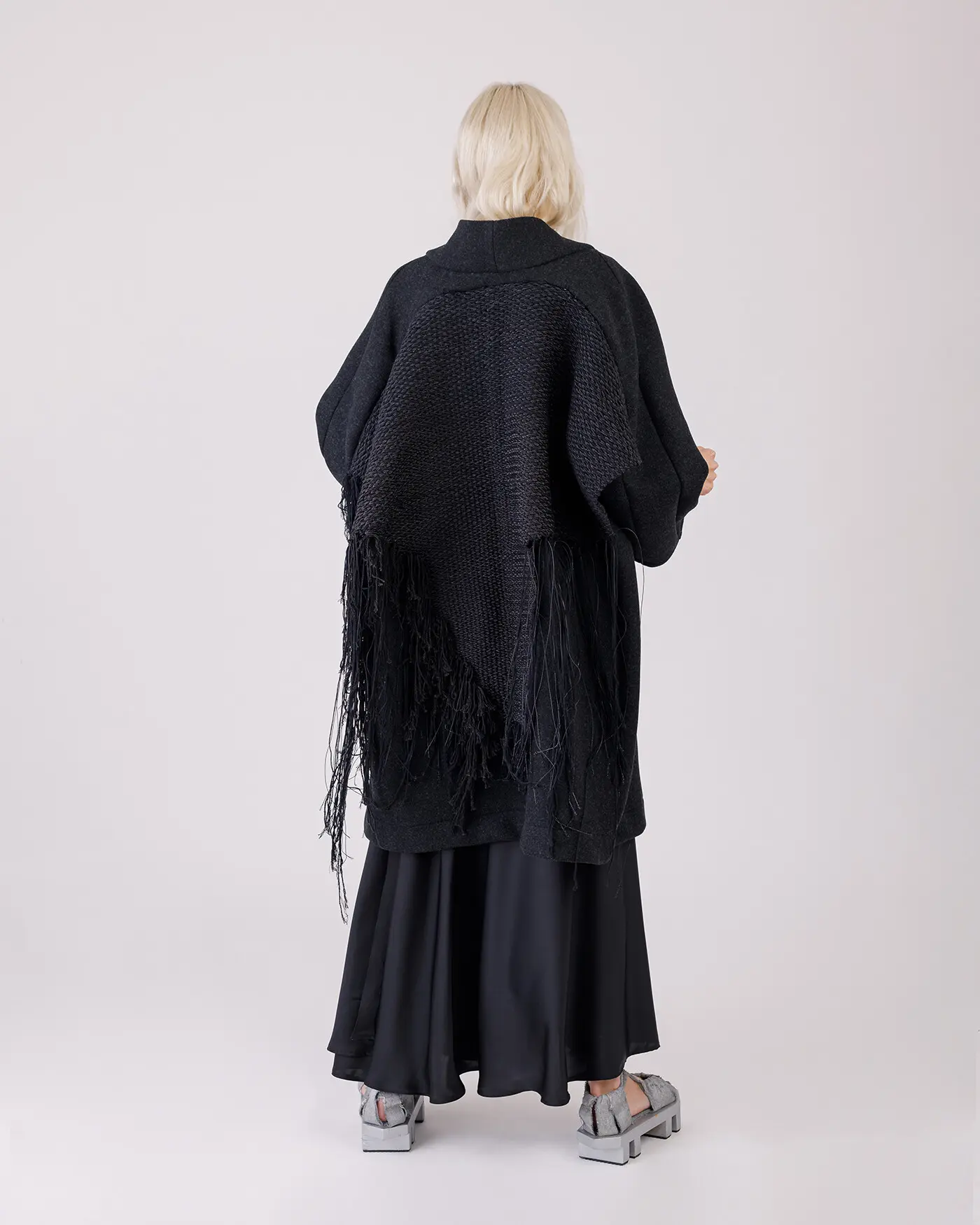 Black Wool Coat thumb 2