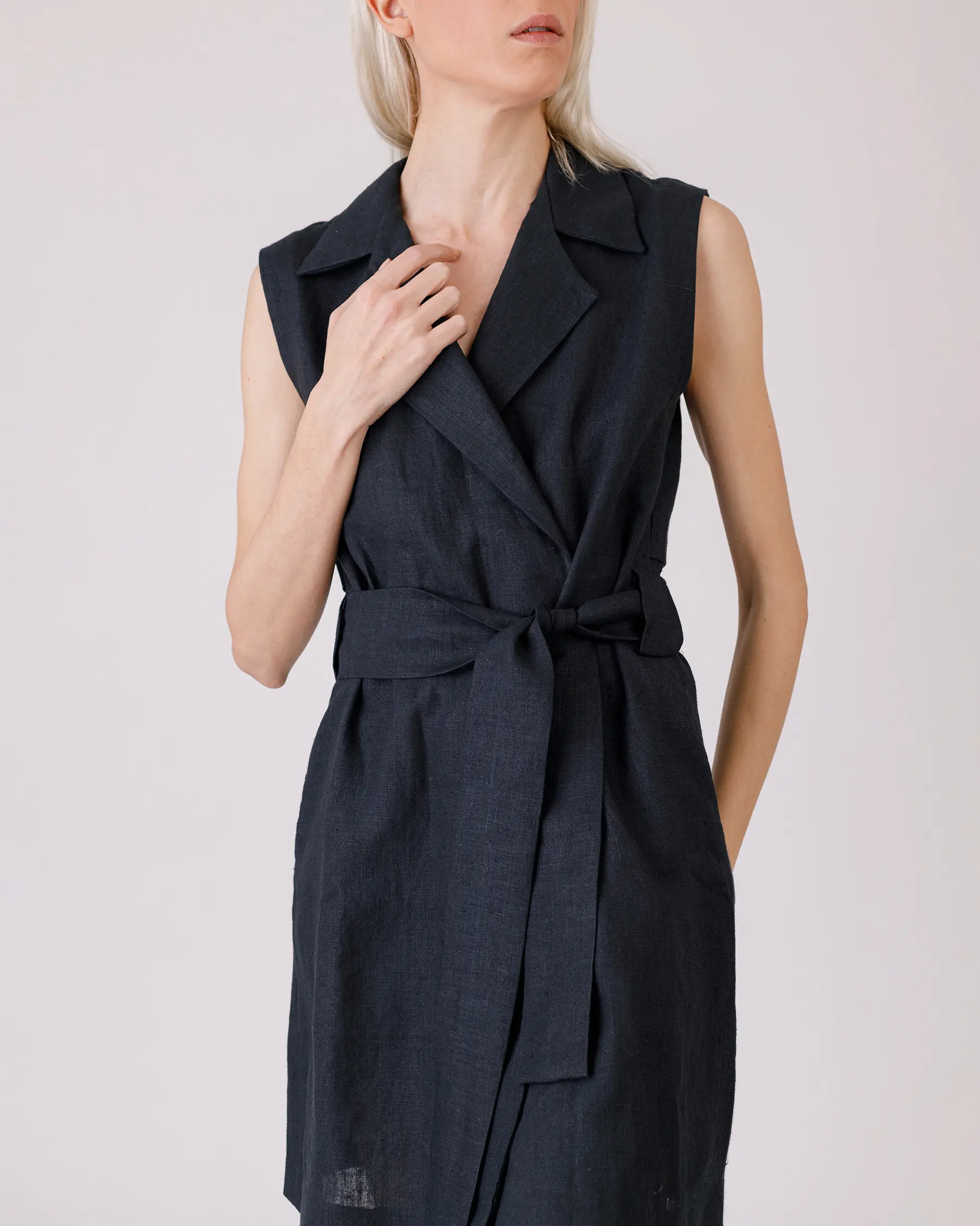 Linen Wrap Dress thumb 3