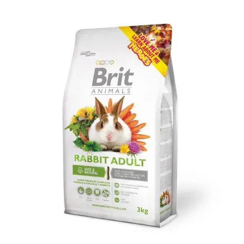 Brit Animals Rabbit Complete – Брит Суперпремиум храна за зајак [Вреќа 3кг]