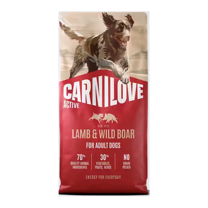 Carnilove Active Grain & Potato Free Active Lamb & Wild Boar for Adult Dogs [Вреќа 12кг]