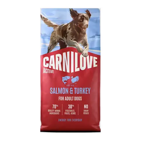 Carnilove Active Grain & Potato Free Active Salmon & Turkey for Adult Dogs [Вреќа 12кг]