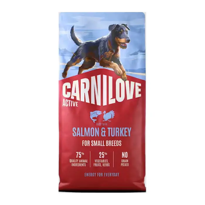 Carnilove Active Grain & Potato Free Active Salmon & Turkey for Adult Small Breed Dogs [Вреќа 12кг]