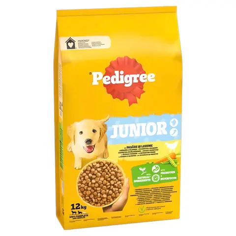 PEDIGREE Junior Гранули со Пилешко и Зеленчук [Вреќа 12кг]