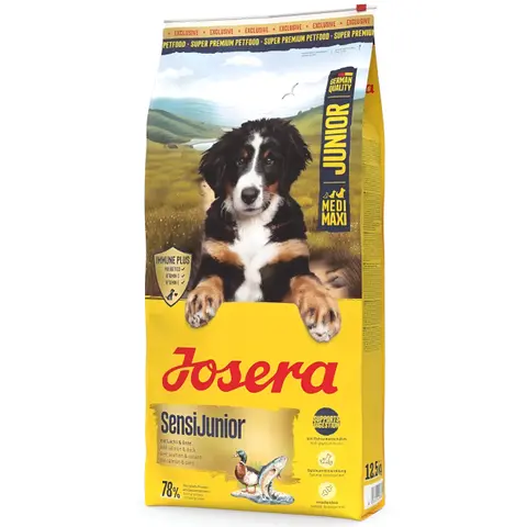 Josera Sensi Junior Гранули со Патка и Лосос [Вреќа 12.5кг]