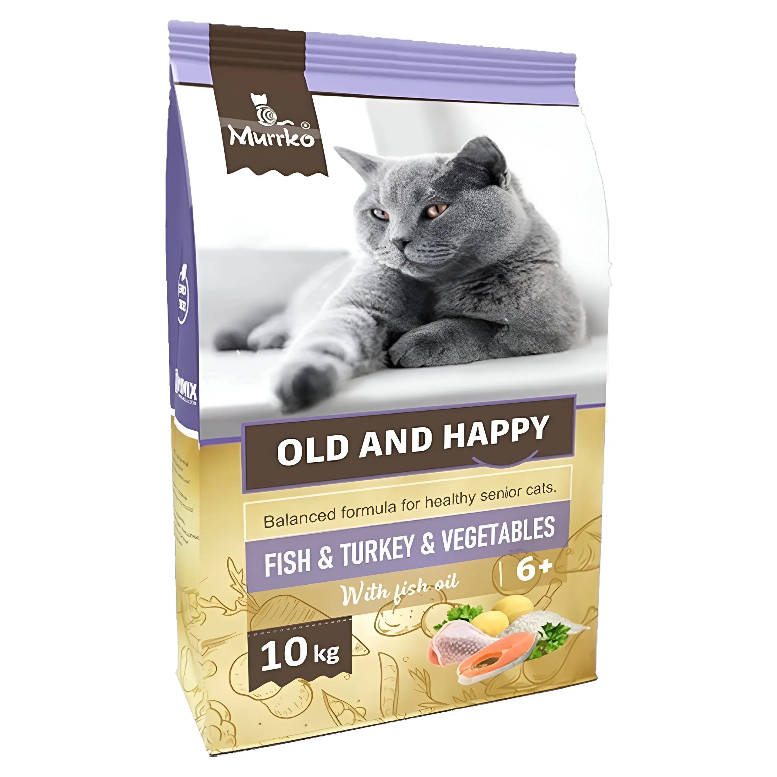 Murrko – Old and Happy Гранули со мисиркино месо, рибино брашно и масло од лосос [Вреќа 10кг]