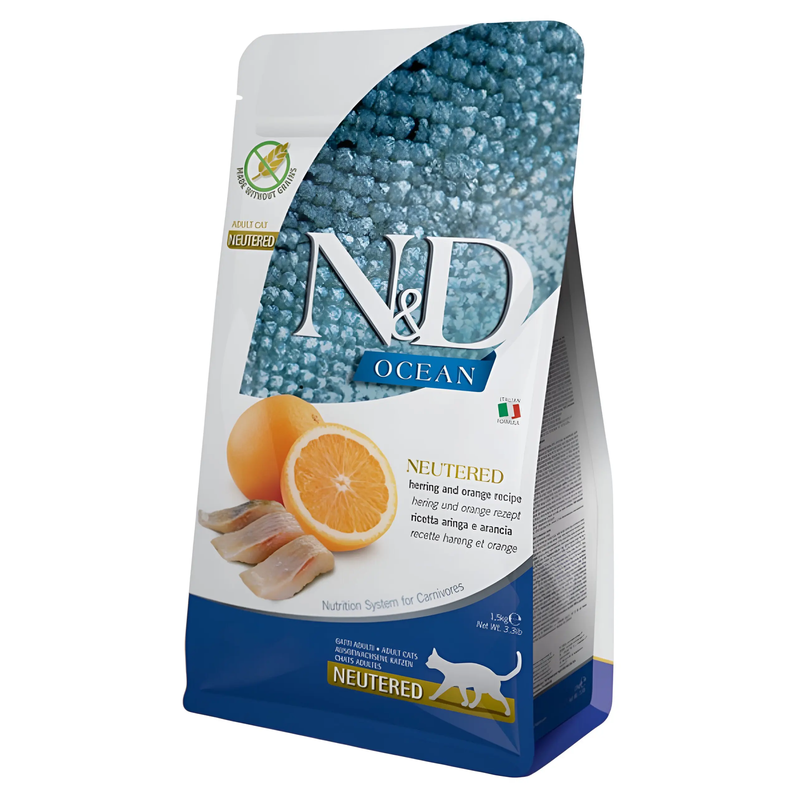 N&D Neutered, Herring & Orange Adult [Вреќа 5кг]