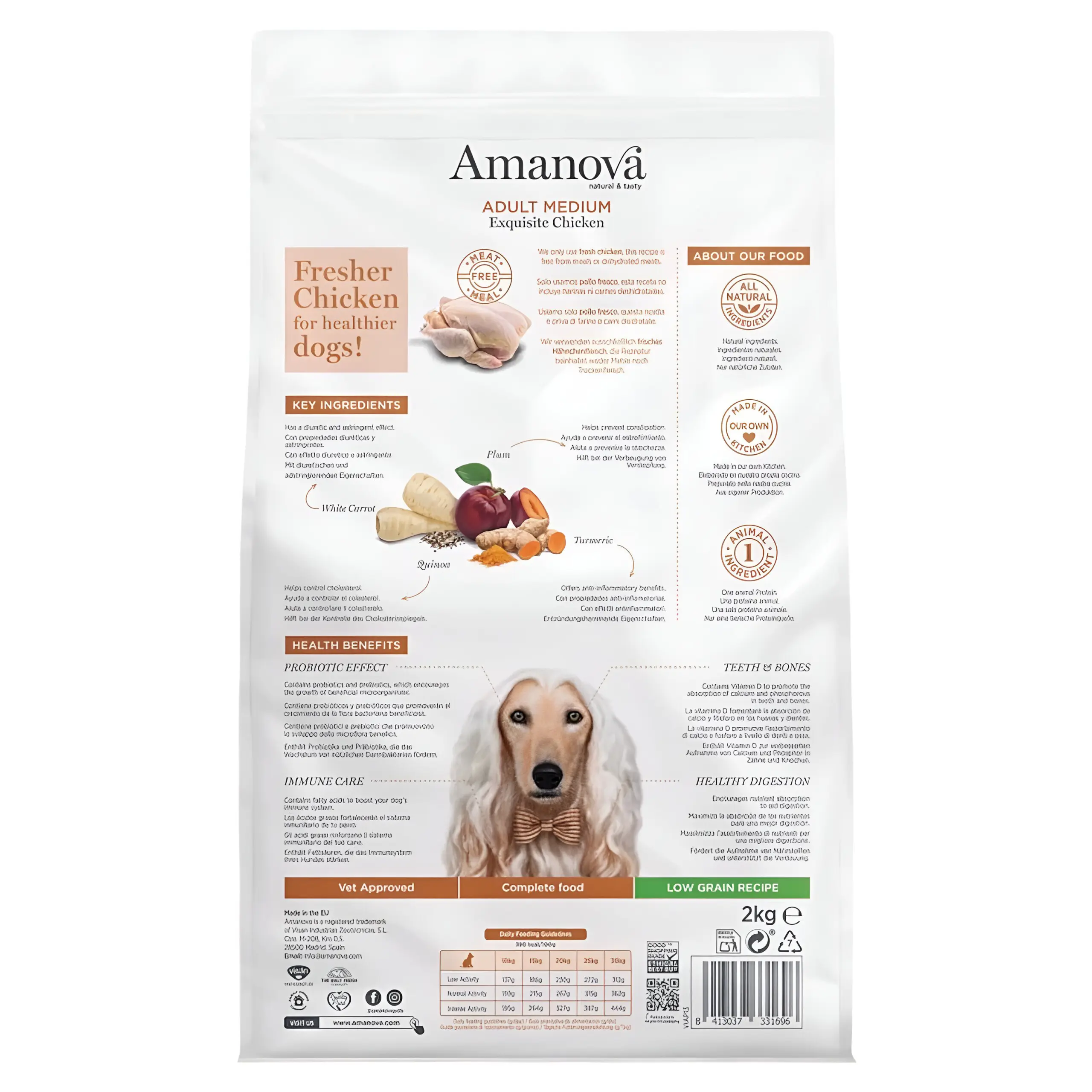 Amanova Adult Medium – Exquisite Chicken [Вреќа 12кг] thumb 2