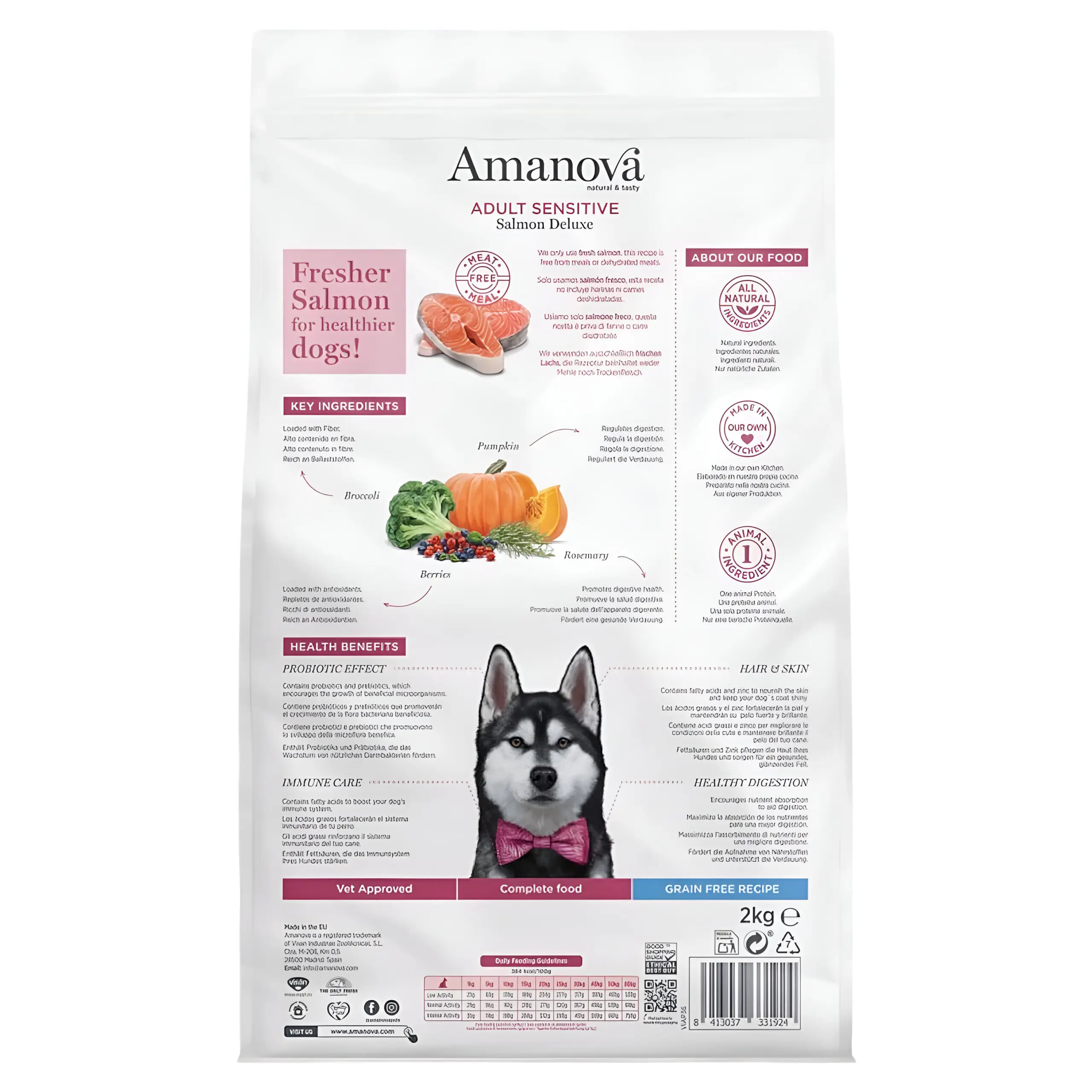 Amanova Adult Sensitive – Salmon Deluxe [Вреќа 10кг] thumb 2