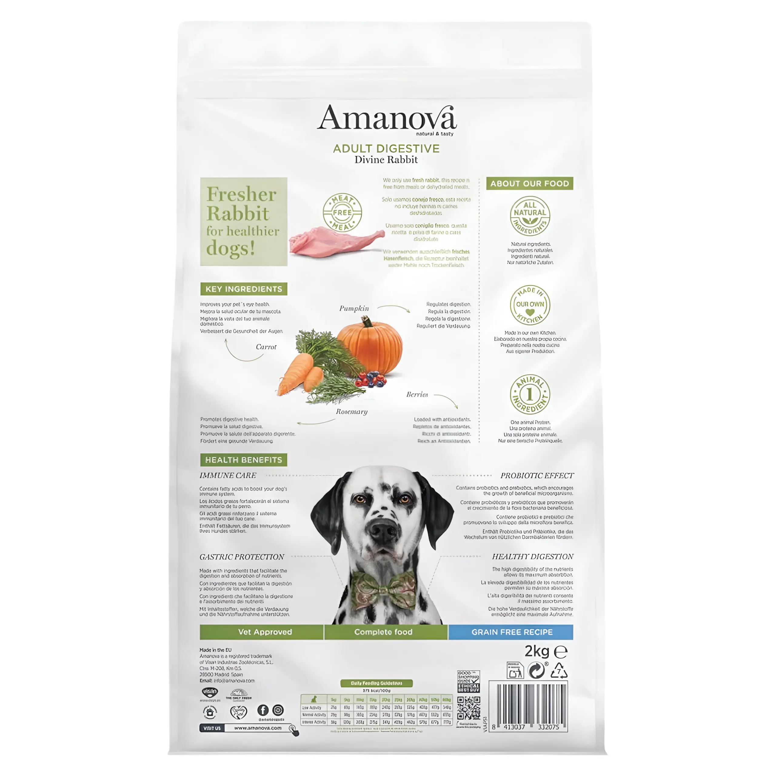 Amanova Adult Digestive – Divine Rabbit [Вреќа 10кг] thumb 2