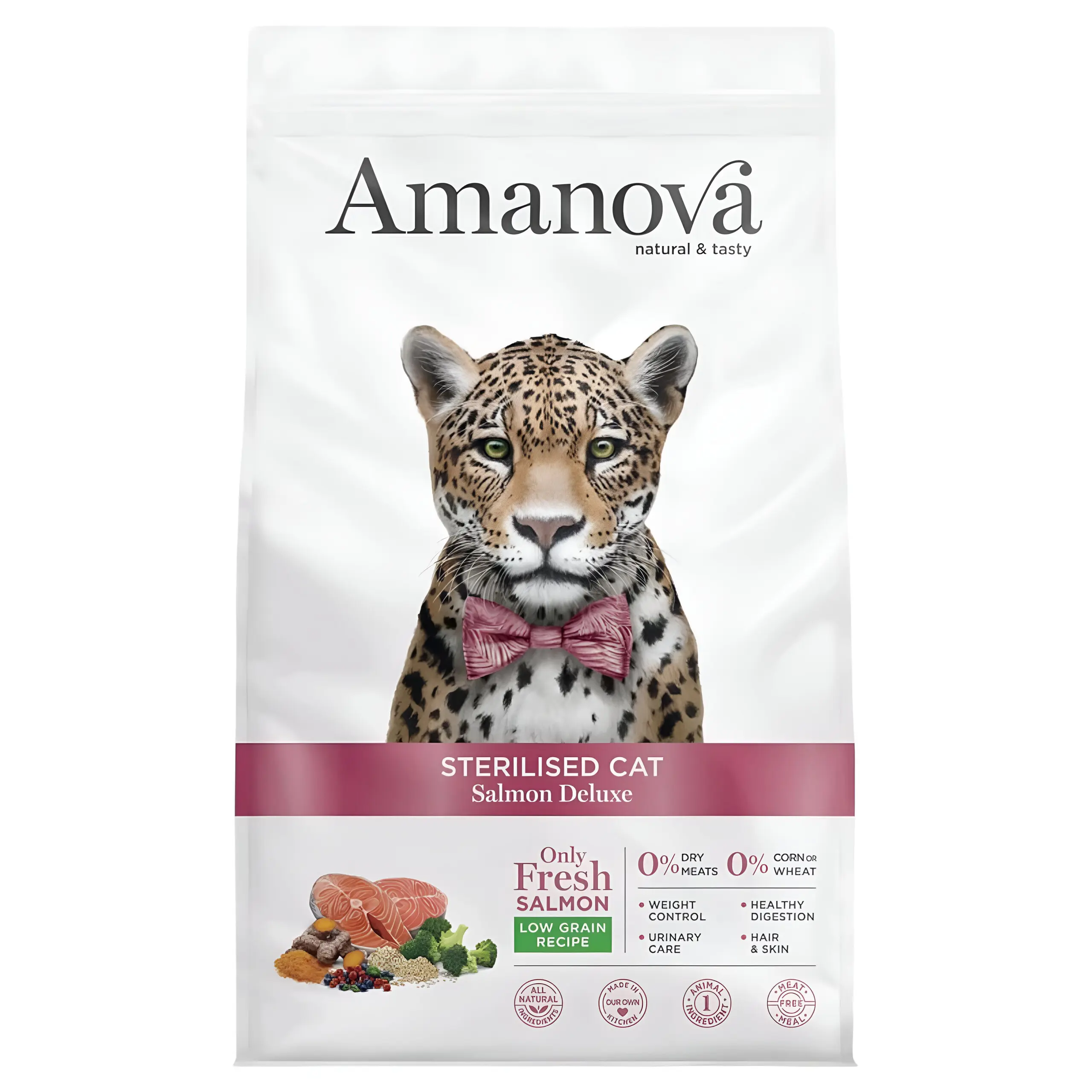 Amanova Sterilised Cat – Salmon Deluxe [Вреќа 6кг] thumb 1