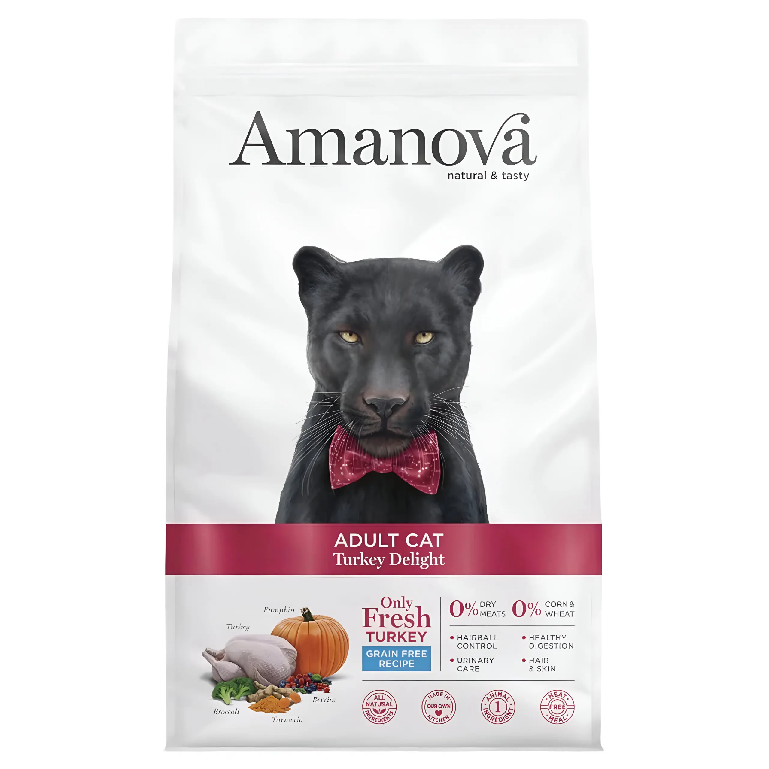 Amanova Adult Cat – Turkey Delight Grain Free [Вреќа 6кг] thumb 1