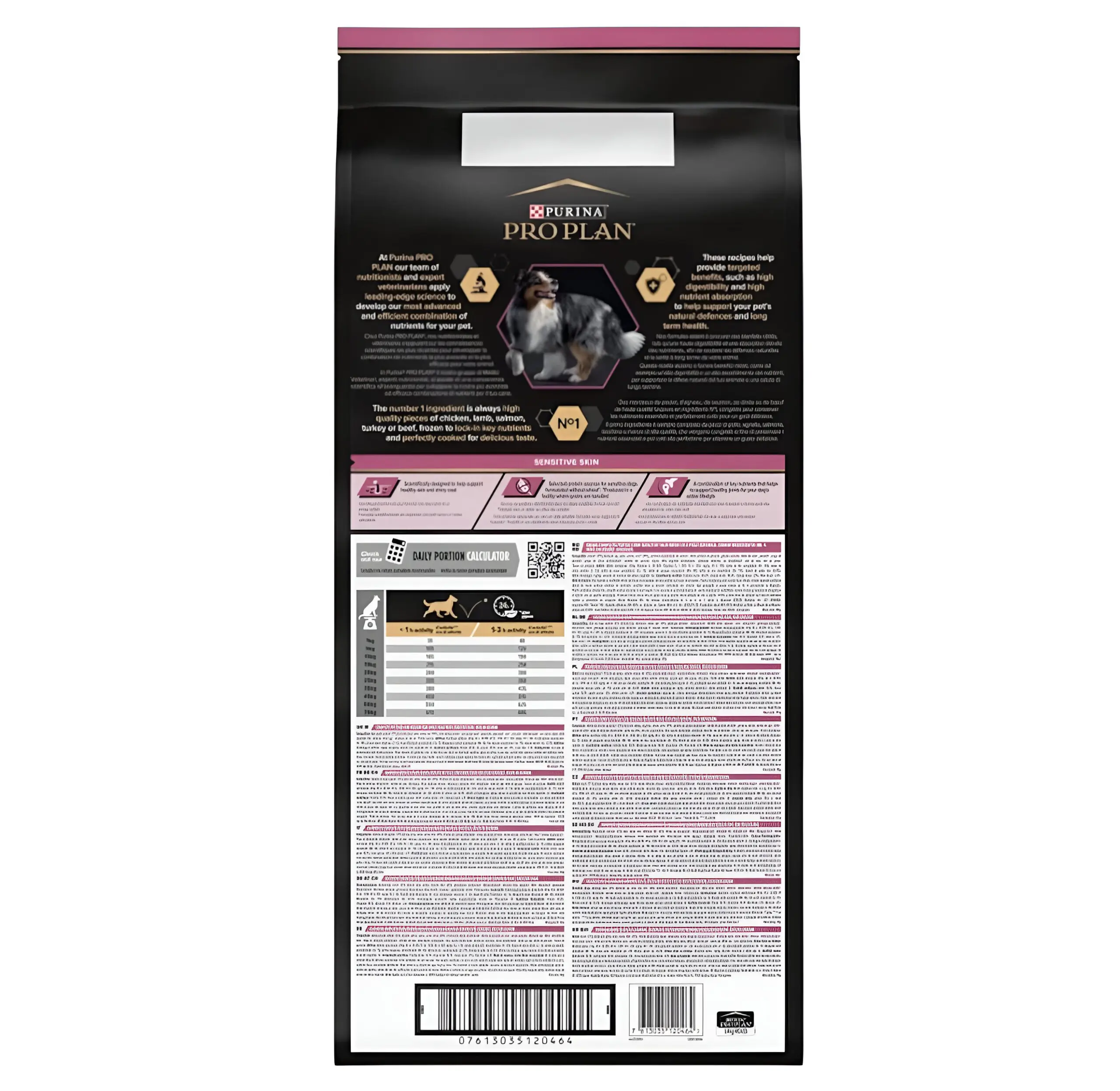 Purina Pro Plan Medium ADULT Sensitive Skin Крекери со Лосос [Вреќа 14кг] thumb 2
