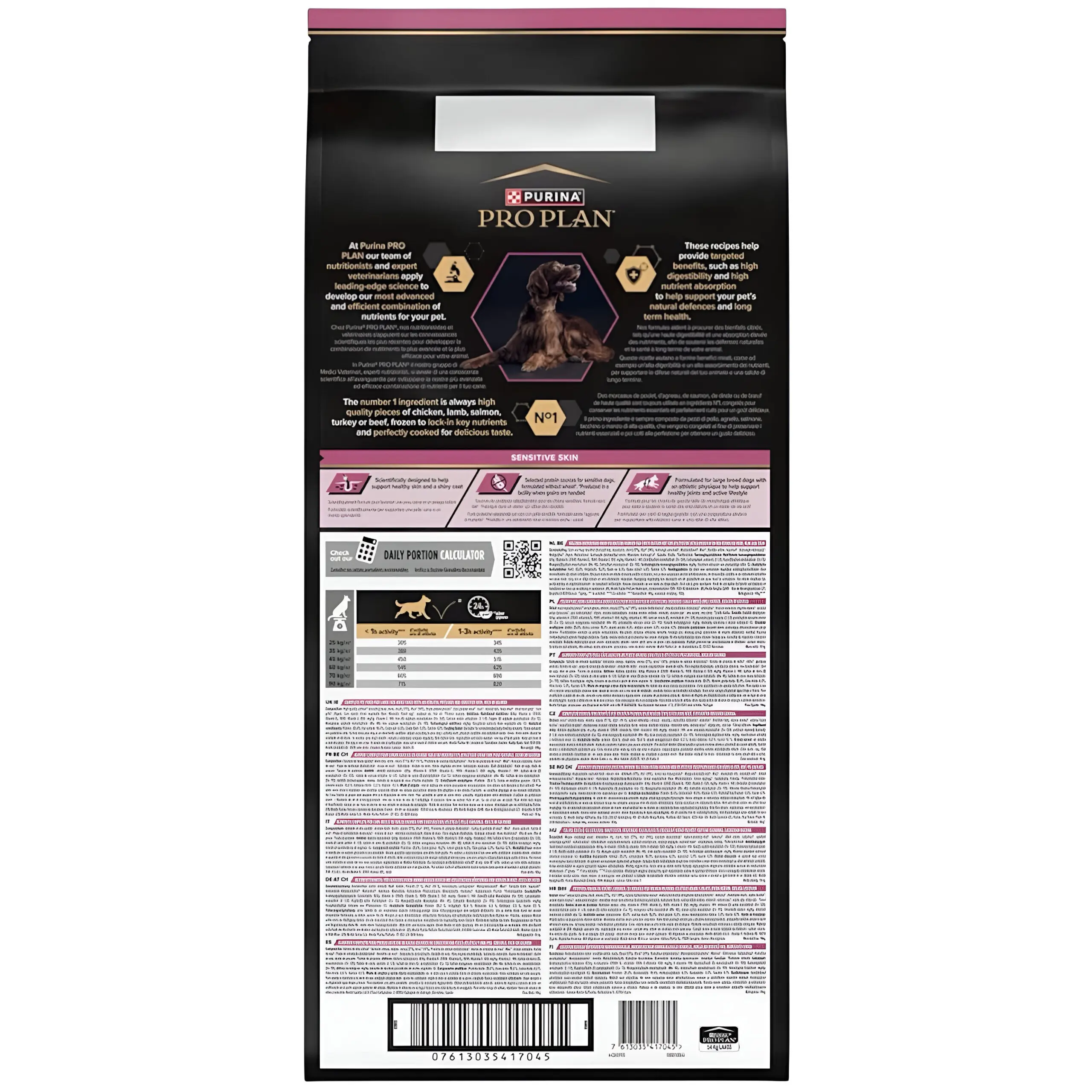 Purina Pro Plan Large Atletic ADULT Sensitive Skin Крекери со Лосос [Вреќа 14кг] thumb 2