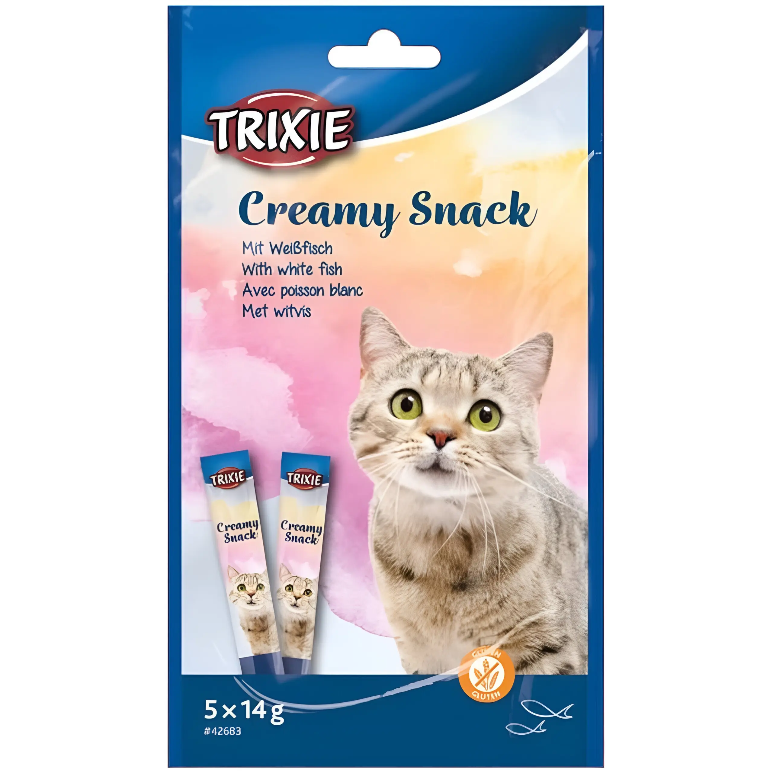 Trixie Creamy Snack со Бела Риба [Кесичка 5x14гр]