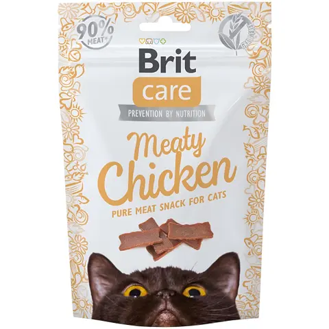 Brit Care Cat Snack Meaty Chicken [Кесичка 50гр]