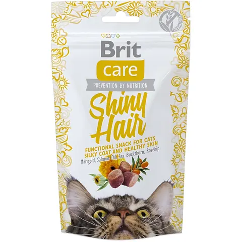 Brit Care Cat Snack Shiny Hair [Кесичка 50гр]