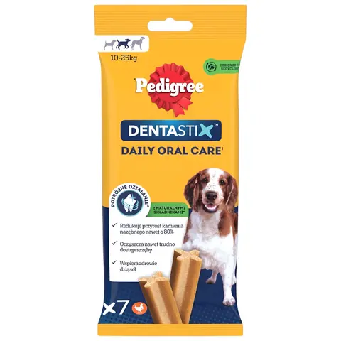 Pedigree Dentastix Стапчиња со вкус на Пилешко [Кесичка 180гр]