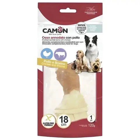 Camon – Закуска за куче Ролована Коска Чвор со Пилешко месо [18см, 120гр.]