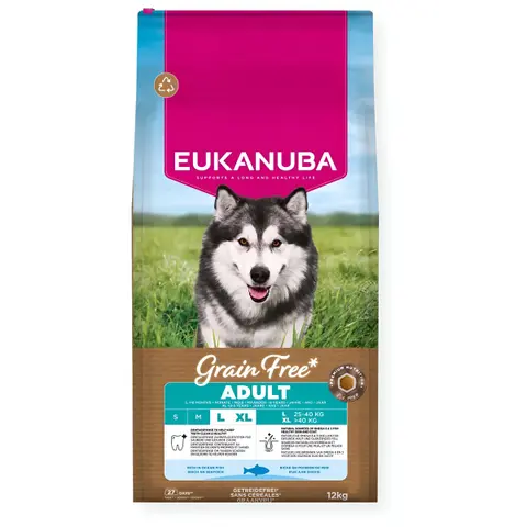 Eukanuba Grain Free Adult Large Breed Ocean Fish [Вреќа 12кг]