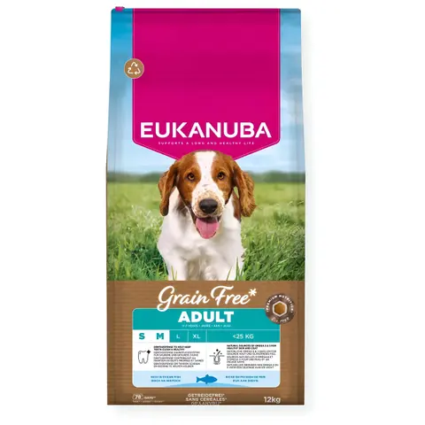 Eukanuba Grain Free Adult Small & Medium Breed Ocean Fish
