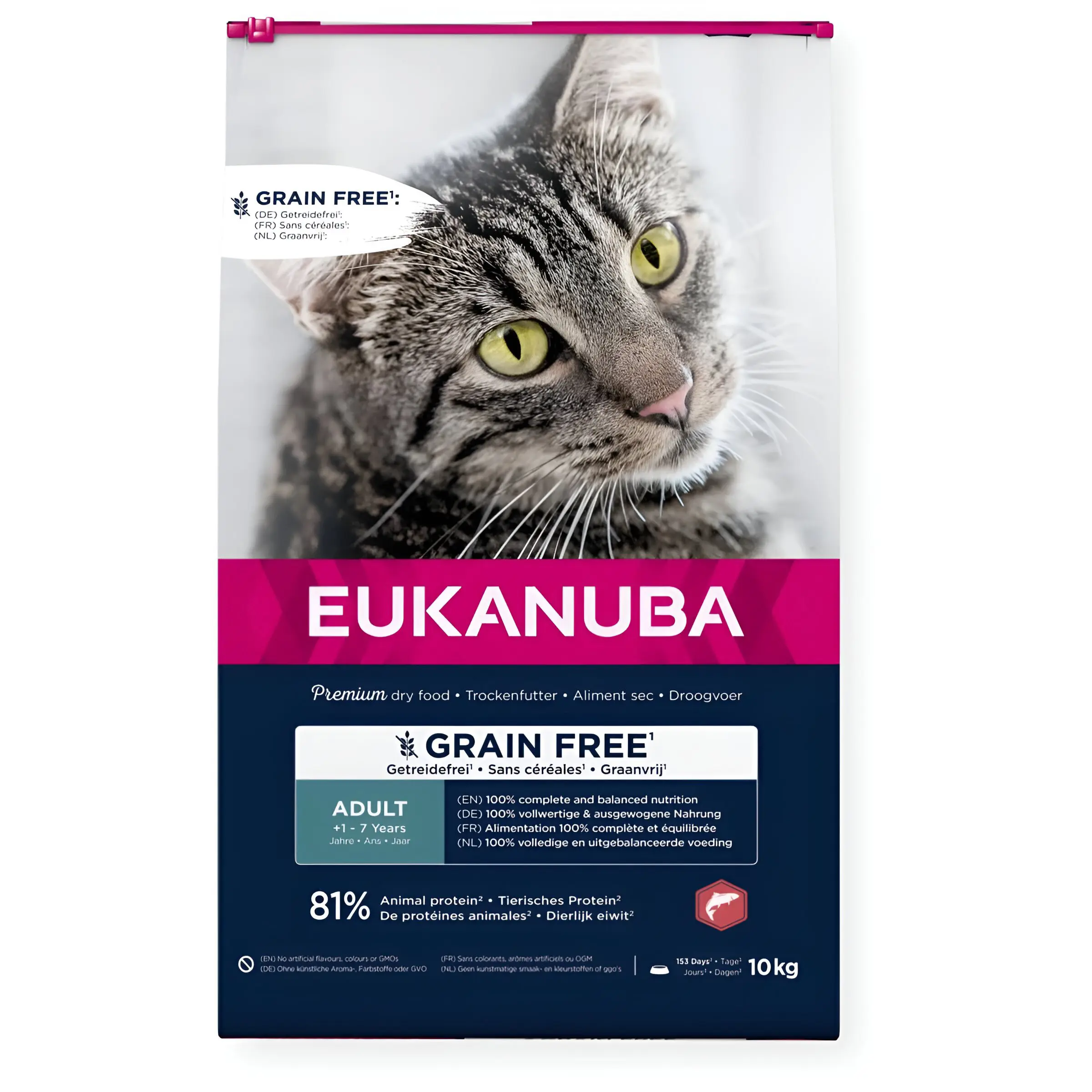 Eukanuba Grain Free Cat Adult Salmon [Вреќа 10кг] thumb 1