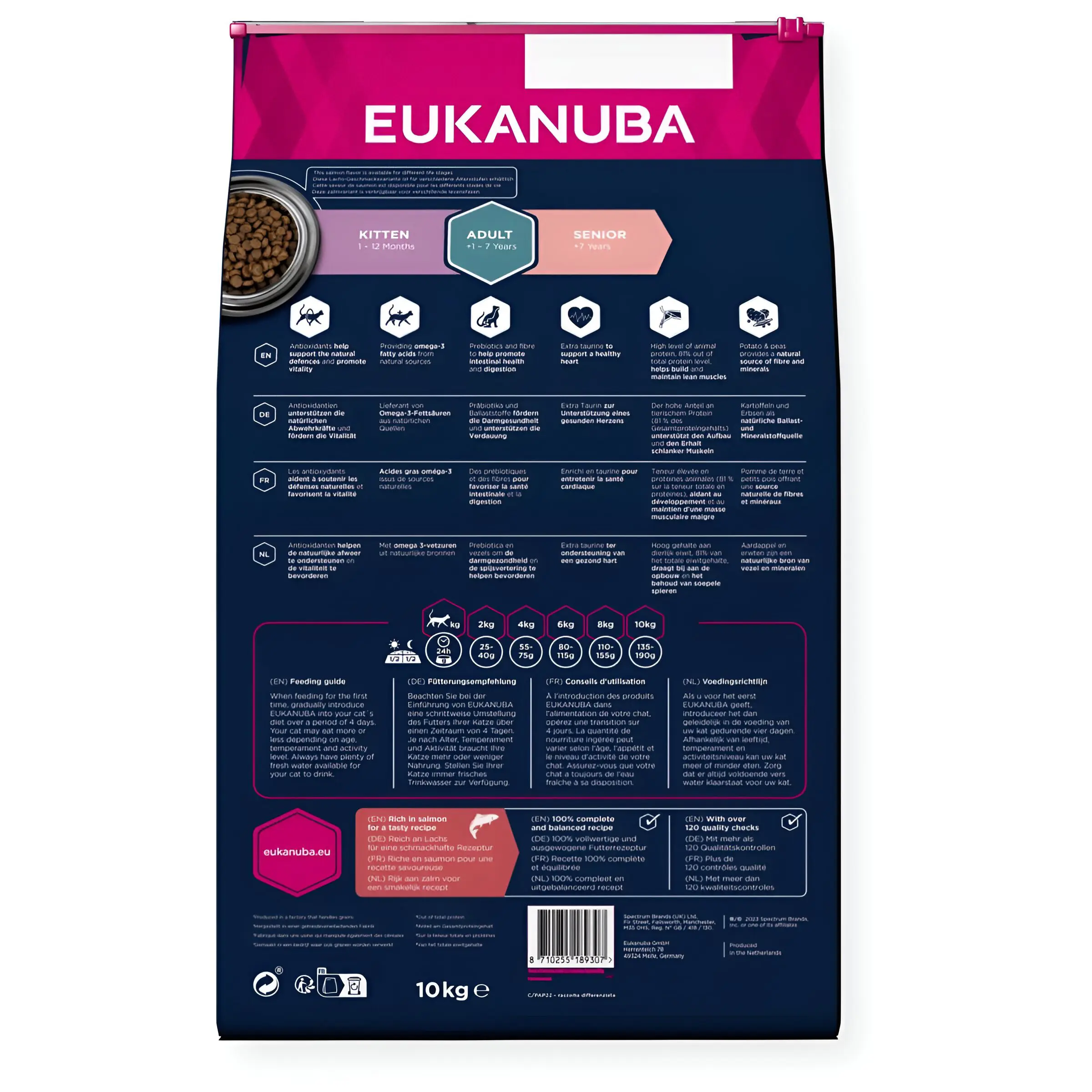 Eukanuba Grain Free Cat Adult Salmon [Вреќа 10кг] thumb 2