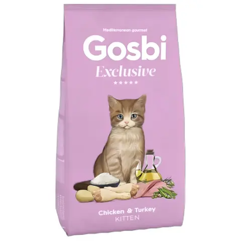 Gosbi Exclusive Cat Chicken & Turkey Kitten [Вреќа 6кг]