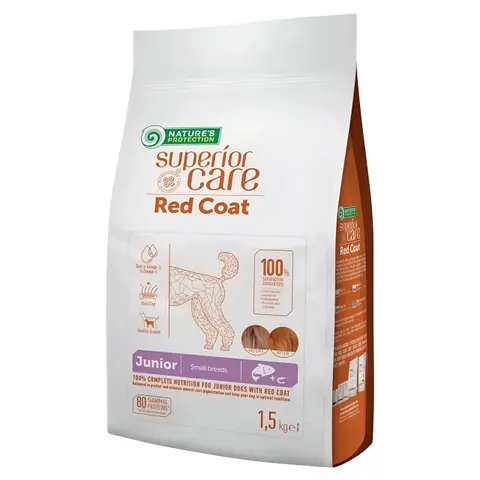 Nature’s Protection Superior Care Red Coat Grain Free Salmon Junior [Вреќа 1,5кг]