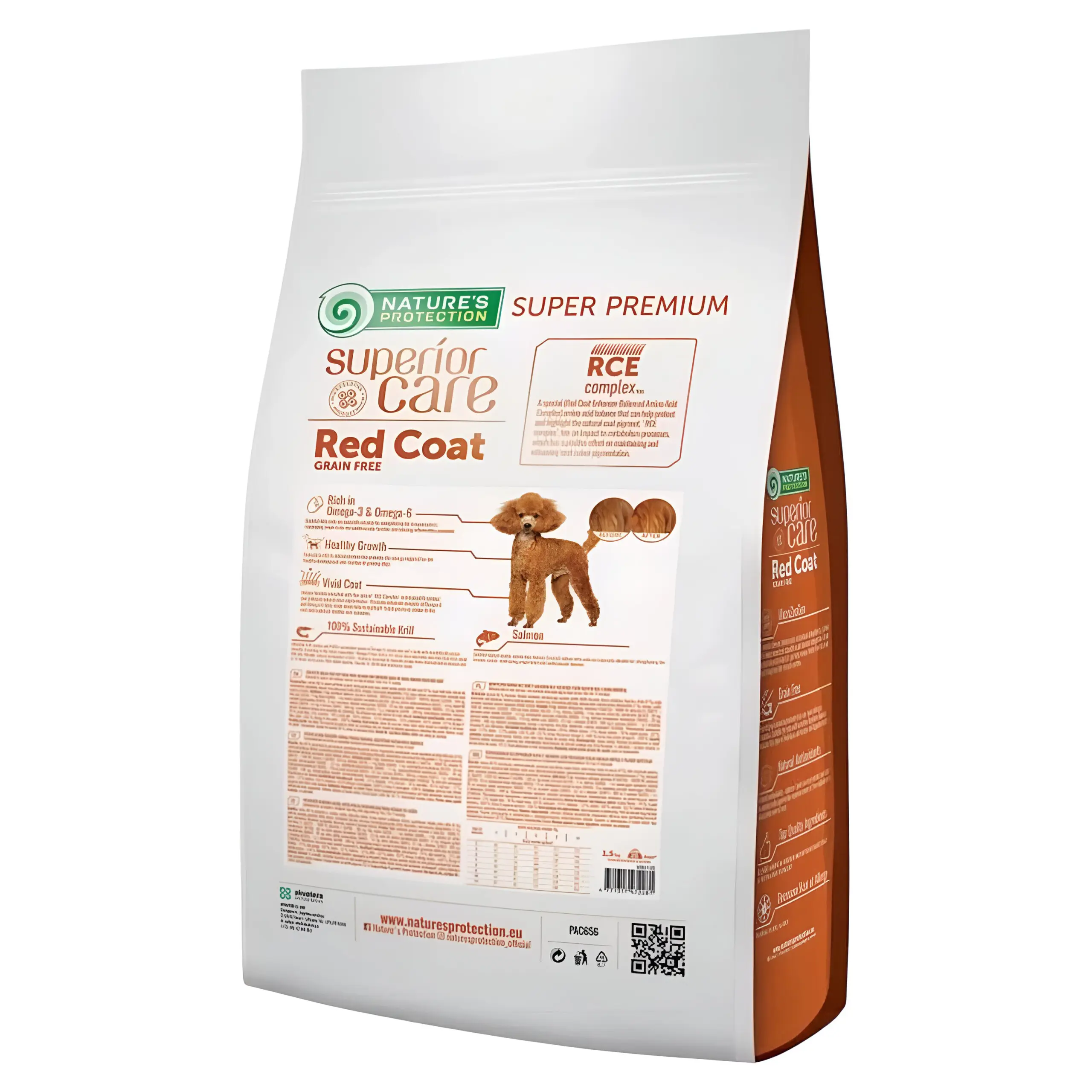 Nature’s Protection Superior Care Red Coat Grain Free Salmon Junior [Вреќа 1,5кг] thumb 2