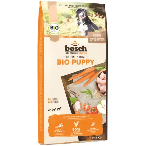 Bosch HPC BIO – Puppy Chicken & Carrots [Вреќа 11,5кг]