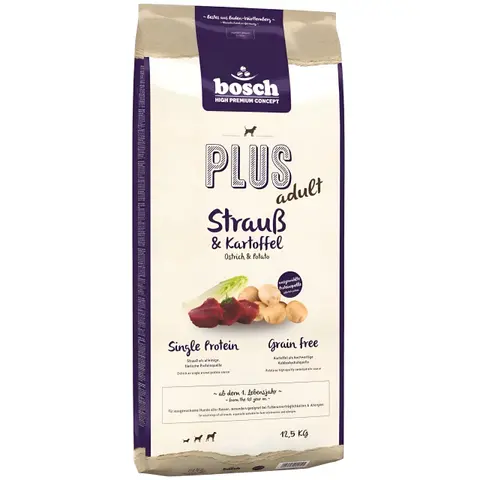 Bosch HPC Soft / Plus – Adult Ostrich & Potato [Вреќа 12,5кг]