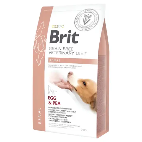 Brit Grain-free Veterinary Diet Renal - Медицинска диетална храна за кучиња поддршка на бубрежната функција [Вреќа 2кг]
