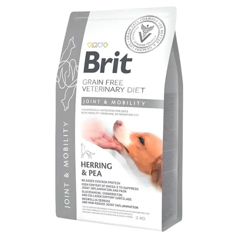 Brit Grain-free Veterinary Diet Joint & Mobility - Медицинска диетална храна за кучиња поддршка на зглобови и подвижност [Вреќа 2кг]