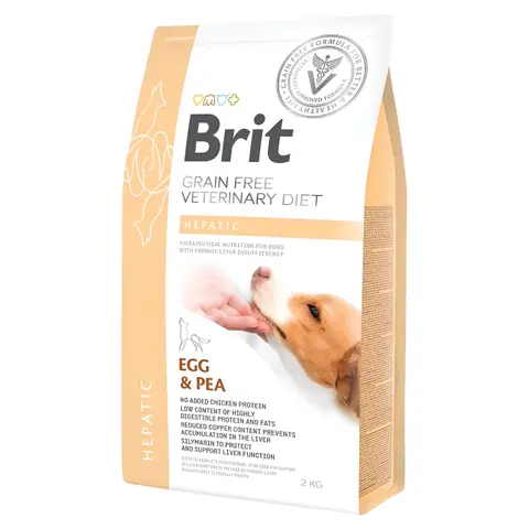 Brit Grain-free Veterinary Diet Hepatic - Диететска храна за кучиња со заболувања на црниот дроб [Вреќа 2кг]