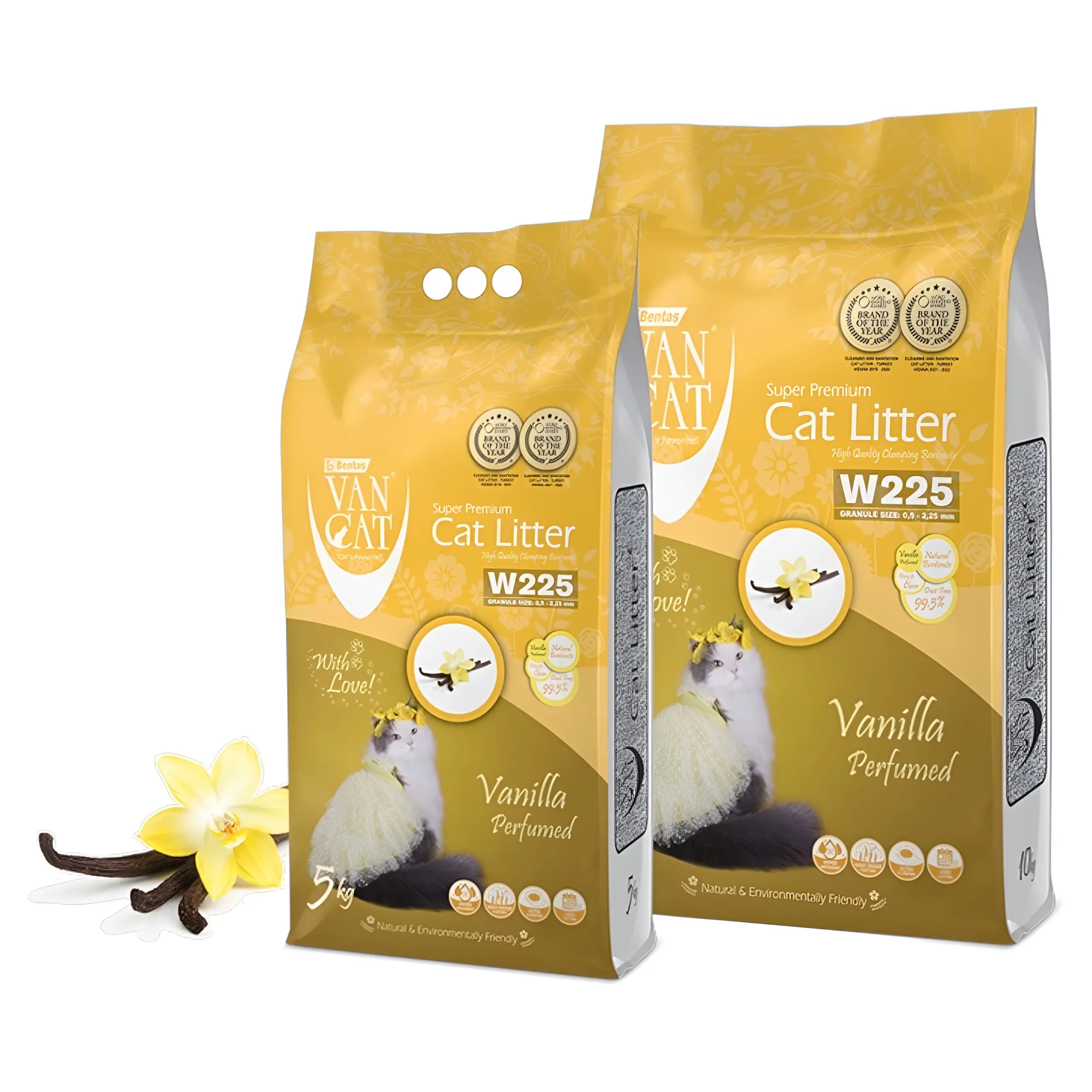 Van Cat Superpremium – Песок за мачиња со мирис на ванила [Кеса 11.8л]