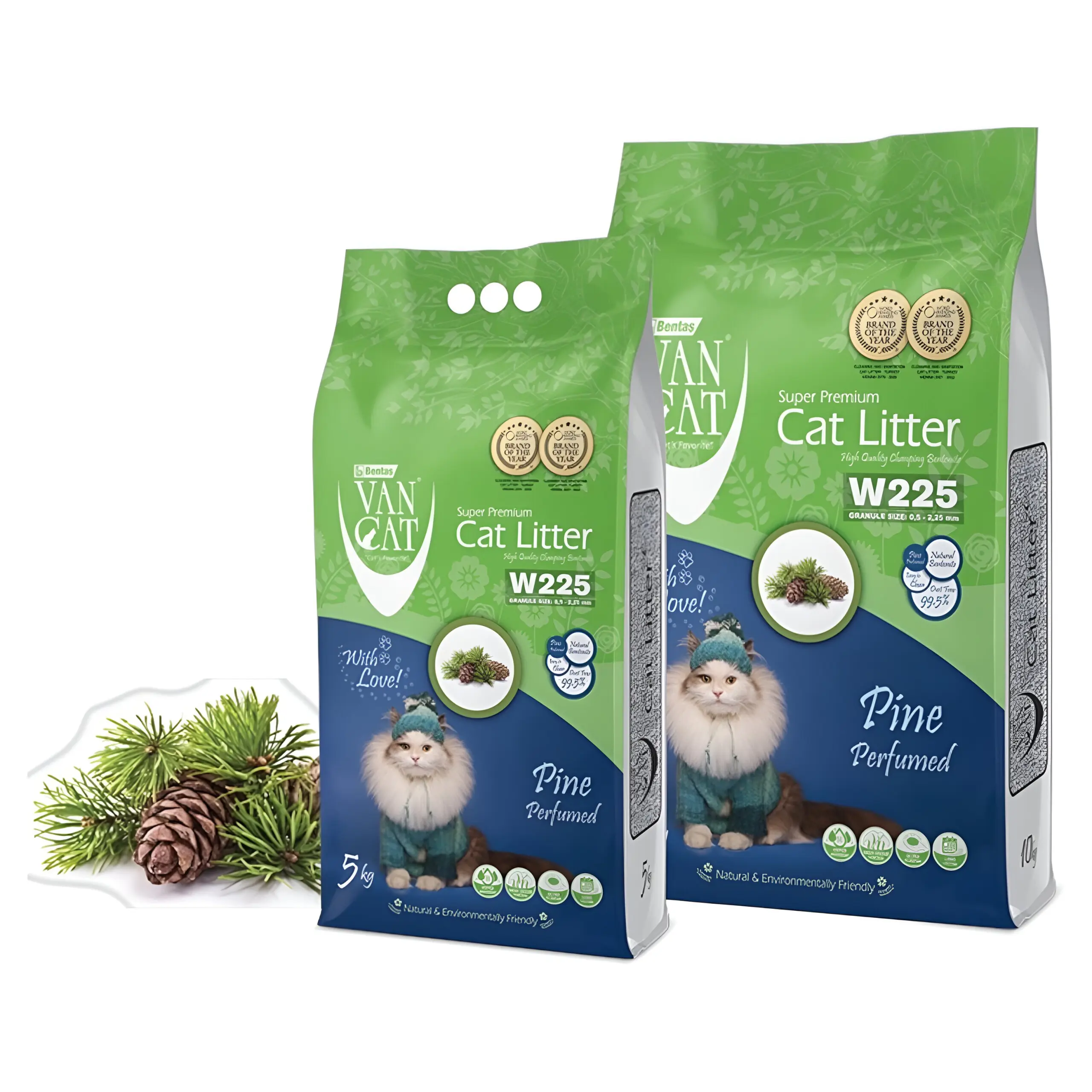 Van Cat Superpremium – Песок за мачиња со мирис на шума/бор [Кеса 11.8л]