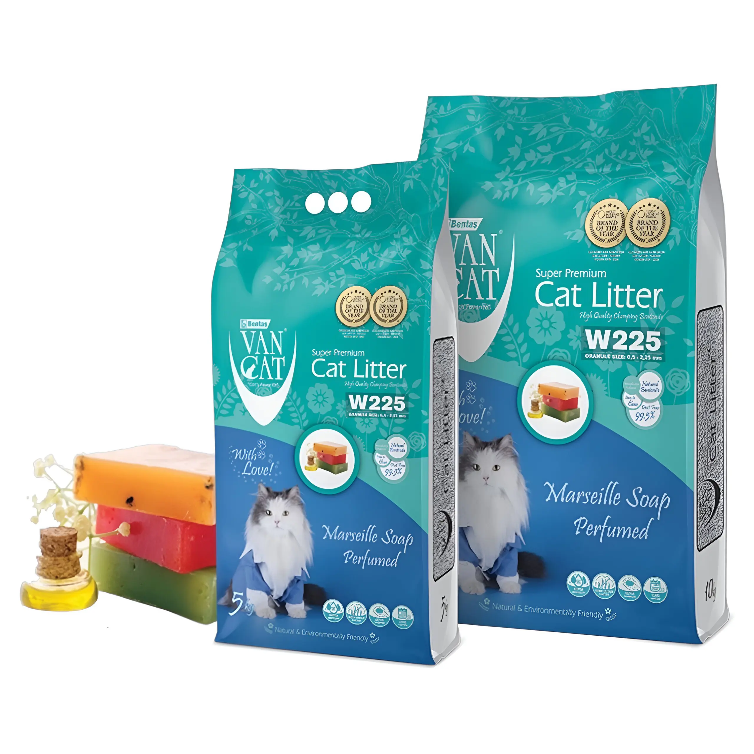 Van Cat Superpremium – Песок за мачиња со мирис на сапун [Кеса 5.9л]