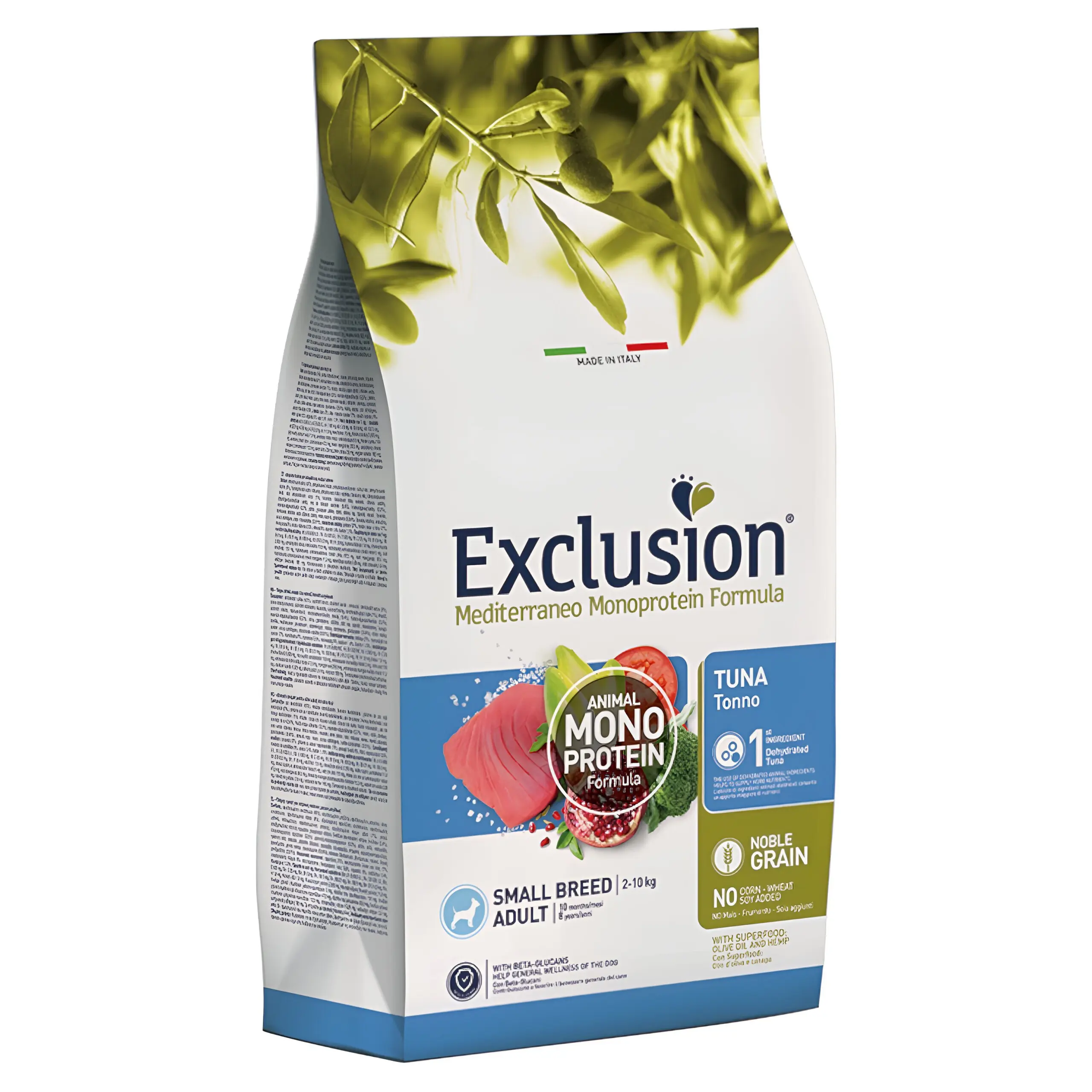 Exclusion Adult Mini Сува храна за Возрасни кучиња од мал раст со Туна и зеленчук [Вреќа 7кг]