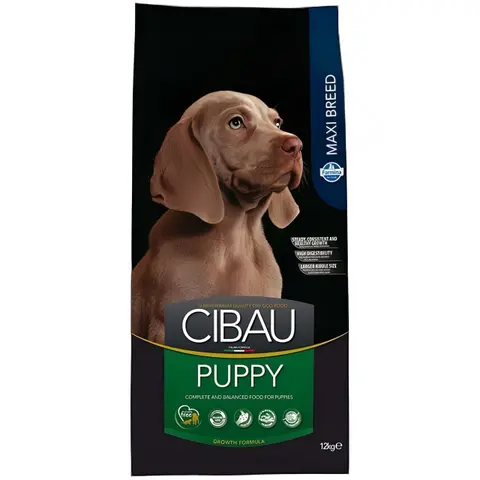 Cibau Puppy Maxi Сува храна за Кученца во раст од Голем раст со Пилешко,Ориз и Риба [Вреќа 12кг]