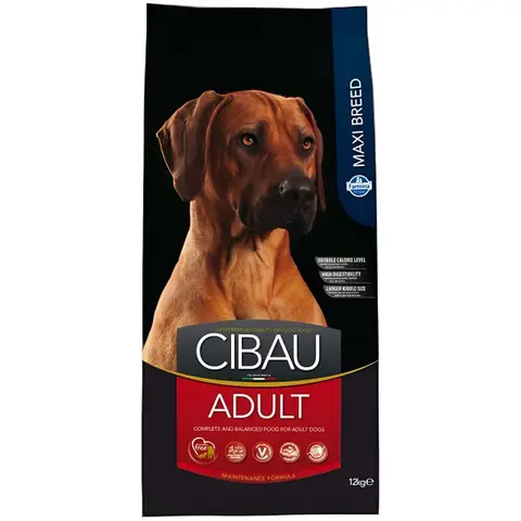 Cibau Adult Maxi Сува храна за Возрасни кучиња од Голем раст со Пилешко,Ориз и Риба [Вреќа 12кг]